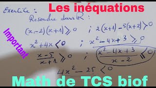 cours les equations  les inequations et les systemespreparer ton devoir surveillévideo5 [upl. by Nickey]