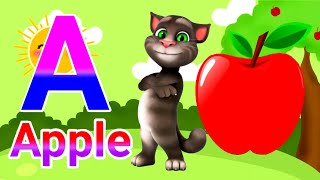 A for Apple B for Ball C for Cat D For Dog Learning Tv Phonics Song A To Z Alphabet [upl. by Nerat]