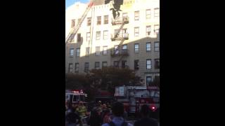 HARLEM FRITZ 112th Street Old building caught fire [upl. by Kirtley]