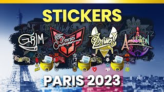 TODOS LOS STICKERS DEL MAJOR DE PARIS 2023 [upl. by Ailices]