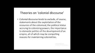 Lecture 4 Colonial Discourse and Frantz Fanon [upl. by Kathy]