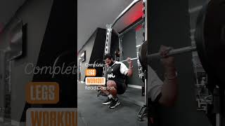 LEG DAY WORKOUT⚡️Hamstrings Quads amp Calves [upl. by Harahs]