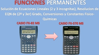 Desbloqueando Funciones Casio FX82MS Permanente [upl. by Enyaj]