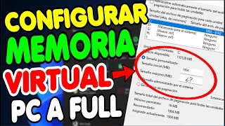 Configurar MEMORIA VIRTUAL para WINDOWS 10 Y 11 OPTIMIZA EL RENDIMIENTO de la RAM  2023 [upl. by Maples]