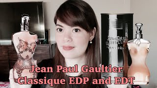 Jean Paul Gaultier Classique EDP review  comparison to EDT classiqueedpvsedt [upl. by Ahsratal]