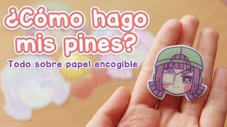 ¿Cómo hago mis pines Todo sobre el papel encogible 💖 [upl. by Ynnek]