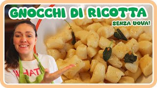 GNOCCHI DI RICOTTA 🧀 Senza Uova e FACILISSIMI con 3 INGREDIENTI [upl. by Zetrac876]