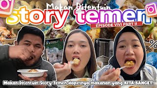 PART 2 MAKAN DITENTUIN STORY TEMENNYA VIVI DAPET MAKANAN MEWAH KITA GUYS 🤩 [upl. by Emery778]