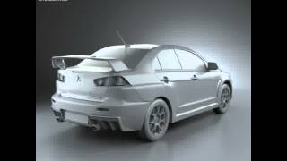 3D Model of Mitsubishi Lancer Evolution X Review [upl. by Suilienroc]