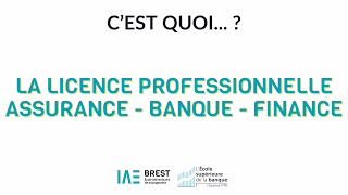 Cest quoi  la licence professionnelle ABF [upl. by Butler]