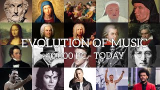 EVOLUTION OF MUSIC 40000 BC  TODAY [upl. by Bailey]