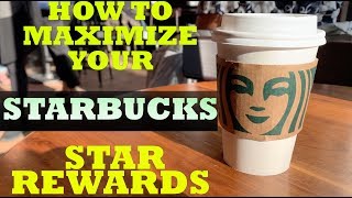 How to Maximize Your Starbucks Star Rewards  MAKE EASY [upl. by Aubin994]