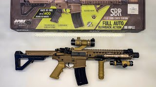 DPMS SBR cal 45mm Co2 Blowback 35 Joule airgun crosman bbgun [upl. by Eimilb143]