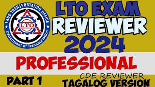 2024 PROFESSIONAL LTO EXAM REVIEWER PART 1 [upl. by Asil]