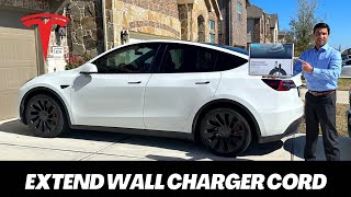 Tesla Wall Charger Extension Cord by Lectron adds 20 feet to your Tesla Charger [upl. by Sommers664]