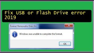 How to Fix Windows was unable to complete format error [upl. by Aramaj]