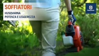 Soffiatori Husqvarna potenza e leggerezza [upl. by Varrian]