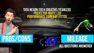 Tata Nexon 2024 Headlight performance pros amp cons [upl. by Lomasi309]