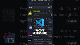 Visual Studio Code Extensions Pt2 vscode programming shorts [upl. by Atikihc]