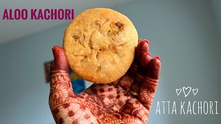 Aloo kachori Atta kachori Aloo stuffed atta kachori [upl. by Huber]