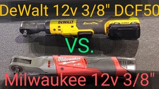 Milwaukee M12 38quot ratchet VS DeWalt 12v 38quot ratchet Honest review [upl. by Gilchrist646]