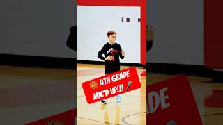 😂 “Whoops that’s a horrible shot” 😂 4th Grader mic’d up 🏀 youthsports micdup basketball [upl. by Ytima]