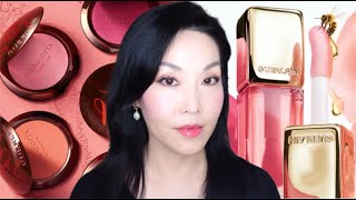 GUERLAIN Terracotta Blushes KissKiss Bee Glow Oil  Review amp Swatches [upl. by Oivalf]