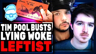 Tim Pool BUSTS Woke AntiCop Leftist LYING After Using Girlfriend As Human Shield [upl. by Cronin]