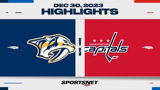 NHL Highlights  Predators vs Capitals  December 30 2023 [upl. by Sarat171]