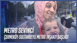 Durdurulan ÇekmeköySultanbeyli Metro İnşaatının Yeniden Başlamasına Vatandaşların Tepkisi [upl. by Gnot]