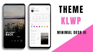 KLWP THEMES • MINIMAL DESK UI • for quotKUSTOM LIVE WALLPAPERSquot [upl. by Erual]