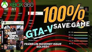 How to install 100 Save Game GTA 5 on Xbox360 2024 GTA V  All Missions Completed  Complete Map [upl. by Seni]