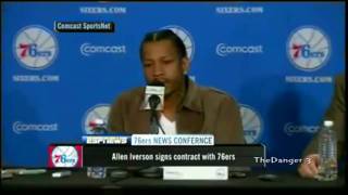 Allen Iverson at his Press Conference  FULL Iterview [upl. by Bigelow]