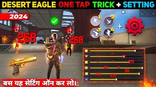 Desert Eagle One Tap Headshot Trick  Free Fire Me Headshot Kaise Mare  Khuni Gamers [upl. by Sholley]