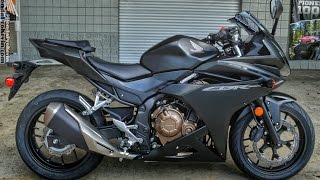 2016 Honda CBR500R Sport Bike  CBR Motorcycle WalkAround Video 500cc  Matte Black Metallic [upl. by Enitsuj357]