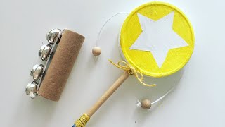 INSTRUMENTOS MUSICALES con material reciclado  Música infantil  Manualidad fácil para niños [upl. by Namdor]