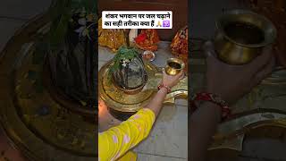 Shiv per Jal chadhane ka Sahi tarika🙏youtubeshorts [upl. by Eislrahc568]