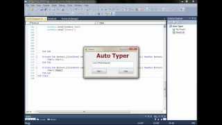 Auto Typer vbnet 2010 [upl. by Ormiston]