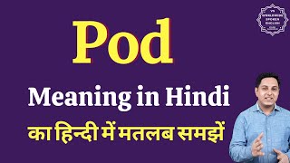 Pod meaning in Hindi  Pod ka kya matlab hota hai  Spoken English Class [upl. by Leamhsi]