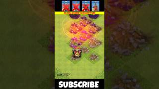 All Sega machine vs all wizard tower clashroyaleclashofclans shots trendingshortscocshorts coc [upl. by Esoryram264]