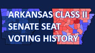 Arkansas Class II Senate Seat Voting History [upl. by Akinnej]