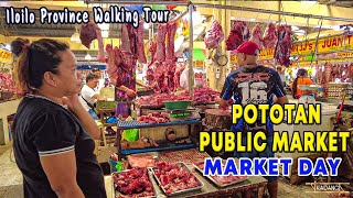 POTOTAN ILOILO Market Day  Public Market Walking Tour in the town dubbed as Rice Granary of Panay [upl. by Ilyk]