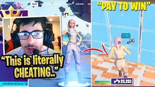 Sway PROVES This NEW SKIN is PAY TO WIN After MAX DAMAGED GLITCH In Solo Arena Fortnite [upl. by Nyvlem]