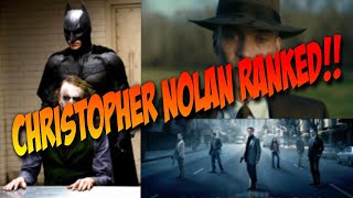 All Christopher Nolan Films Ranked [upl. by Ainorev]