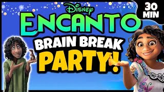 Encanto Brain Break Party  Freeze Dance  Encanto Run  Just Dance [upl. by Yelrebmyk422]