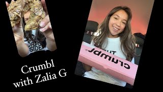 Crumbl Cookie Review with Zalia G [upl. by Eekaz758]