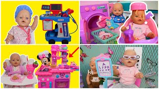 Baby Born doll Routines feeding and changing baby dolls Compilation videos [upl. by Julieta702]