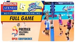 PVL OC 2018 AteneoMotolite vs Creamline  Full Game  1st Set  October 21 2018 [upl. by Yantruoc875]