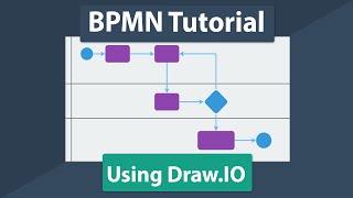 Business Process Modeling BPMN Basics Tutorial with DrawIO Free Visio Alternative [upl. by Ahsrop]