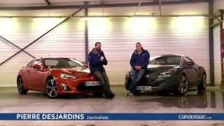 Comparatif  Peugeot RCZ THP 200 vs Toyota GT86 [upl. by Boser]